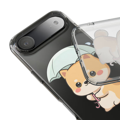 Shiba Inu Phone Case, Kawaii Rainy Day Pup