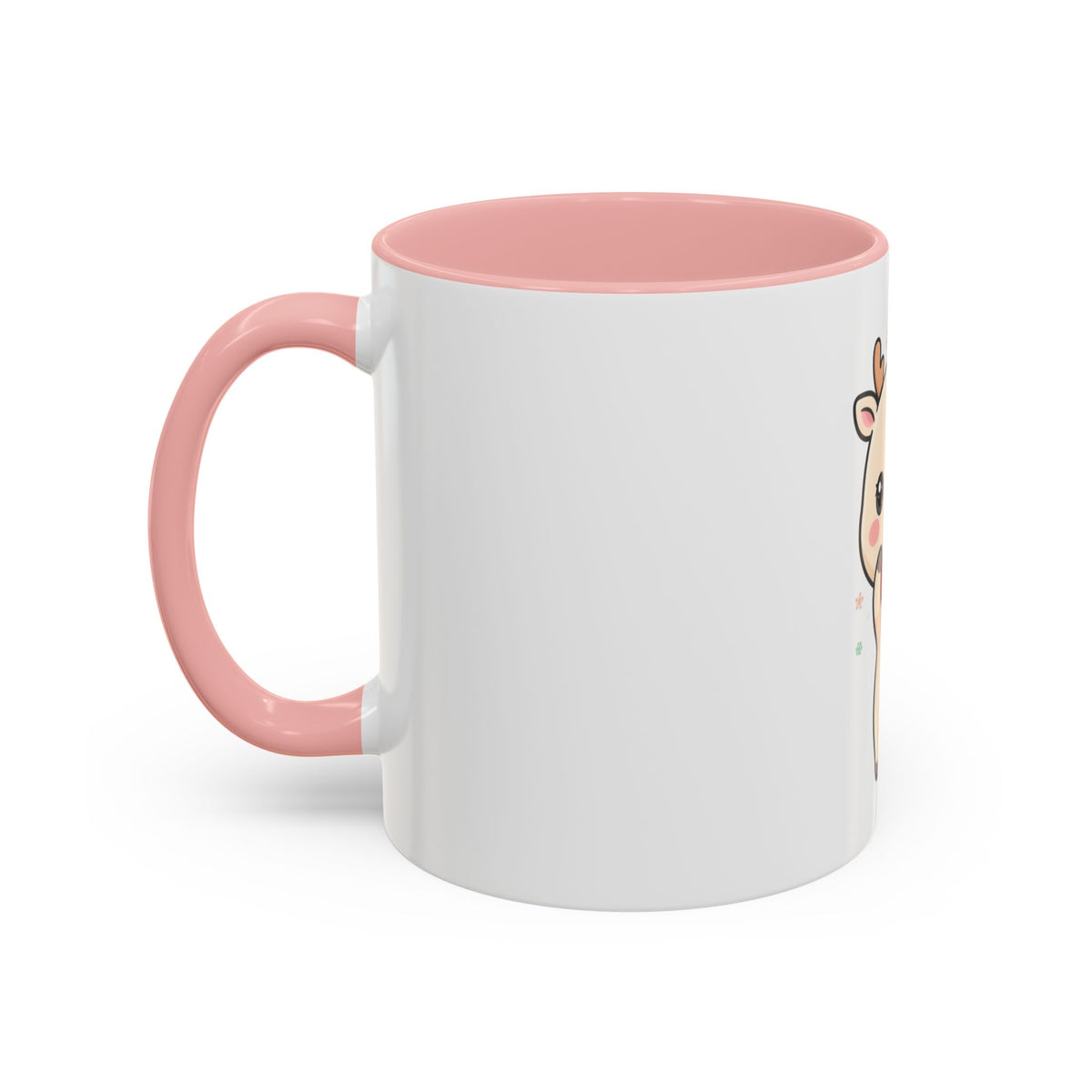 Kawaii Reindeer Christmas Accent Coffee Mug