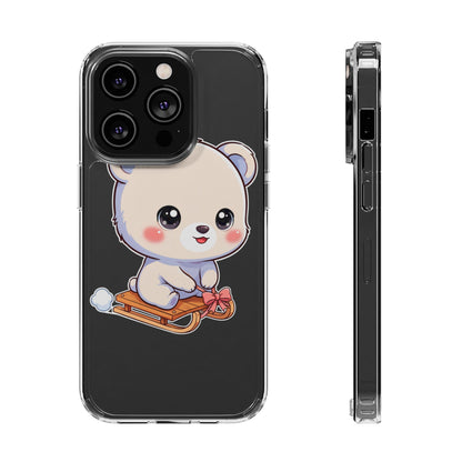 Kawaii Polar Bear Phone Case, Cute Winter Gift