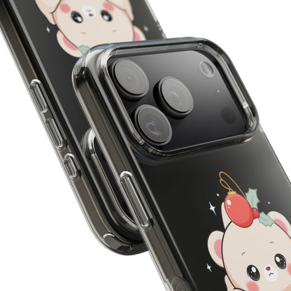 Kawaii Christmas Bear Phone Case for Cozy Holiday Days