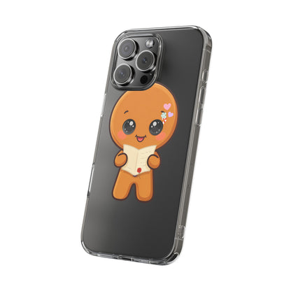 Gingerbread Man Phone Case, Cute Christmas Letter Reader