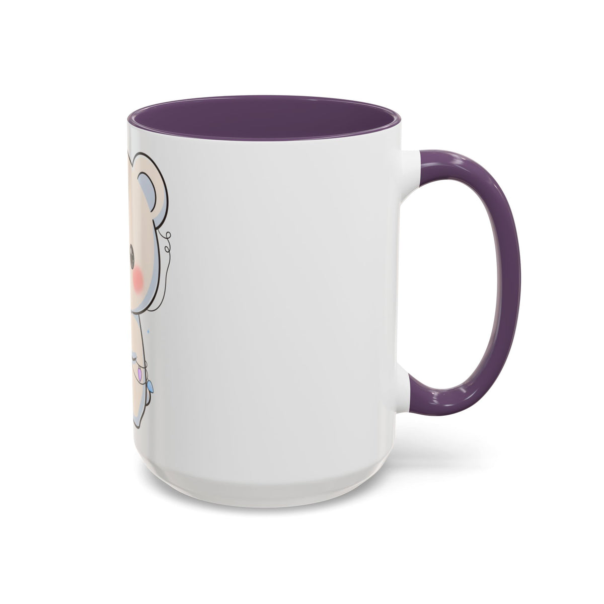 Kawaii Polar Bear Mug, Festive Holiday Gift