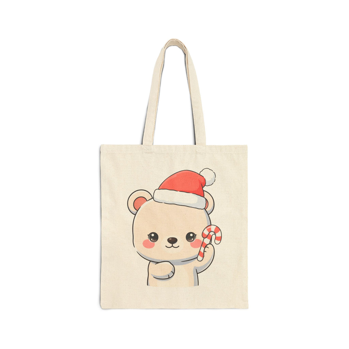 Christmas Polar Bear Tote Bag | Cute Kawaii Holiday Gift