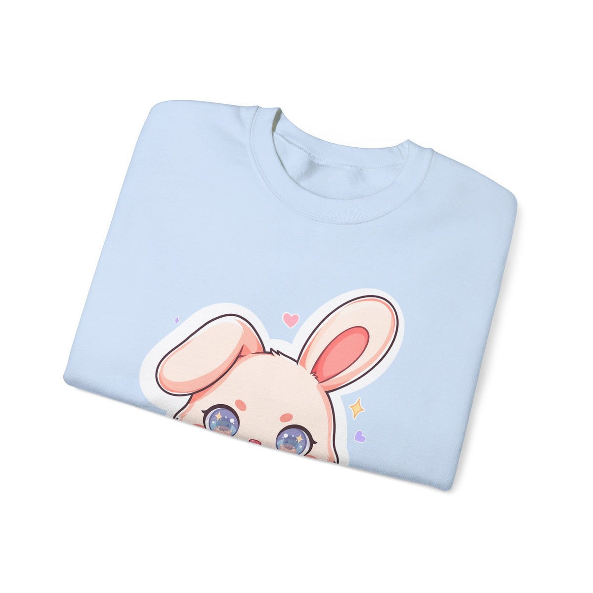 Kawaii Bunny Bubble Tea Sweatshirt, Cute Chibi Crewneck
