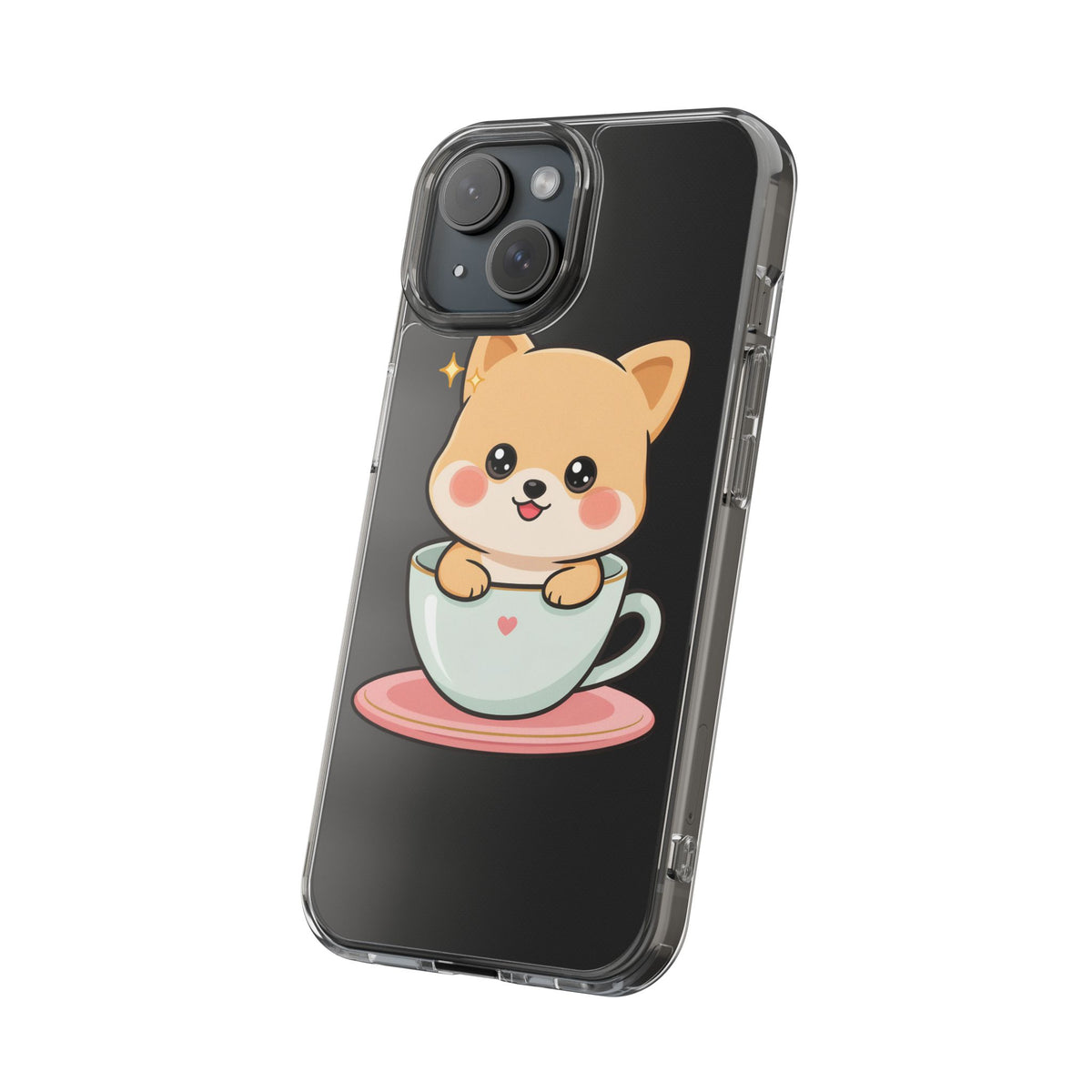 Kawaii Shiba Inu Phone Case – Cute Puppy in a Teacup