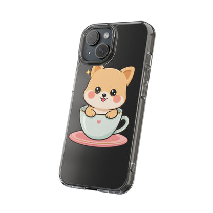 Kawaii Shiba Inu Phone Case – Cute Puppy in a Teacup