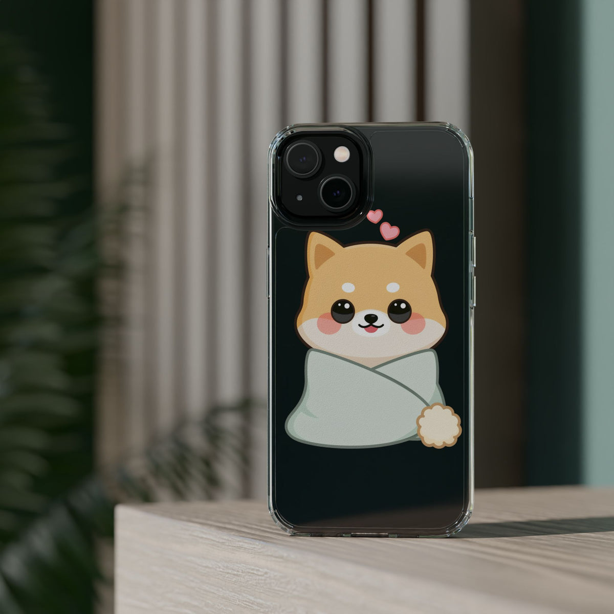 Kawaii Shiba Inu Phone Case, Cozy Valentine Gift
