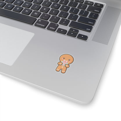 Gingerbread Gift Sticker for Holiday Journals and Laptops