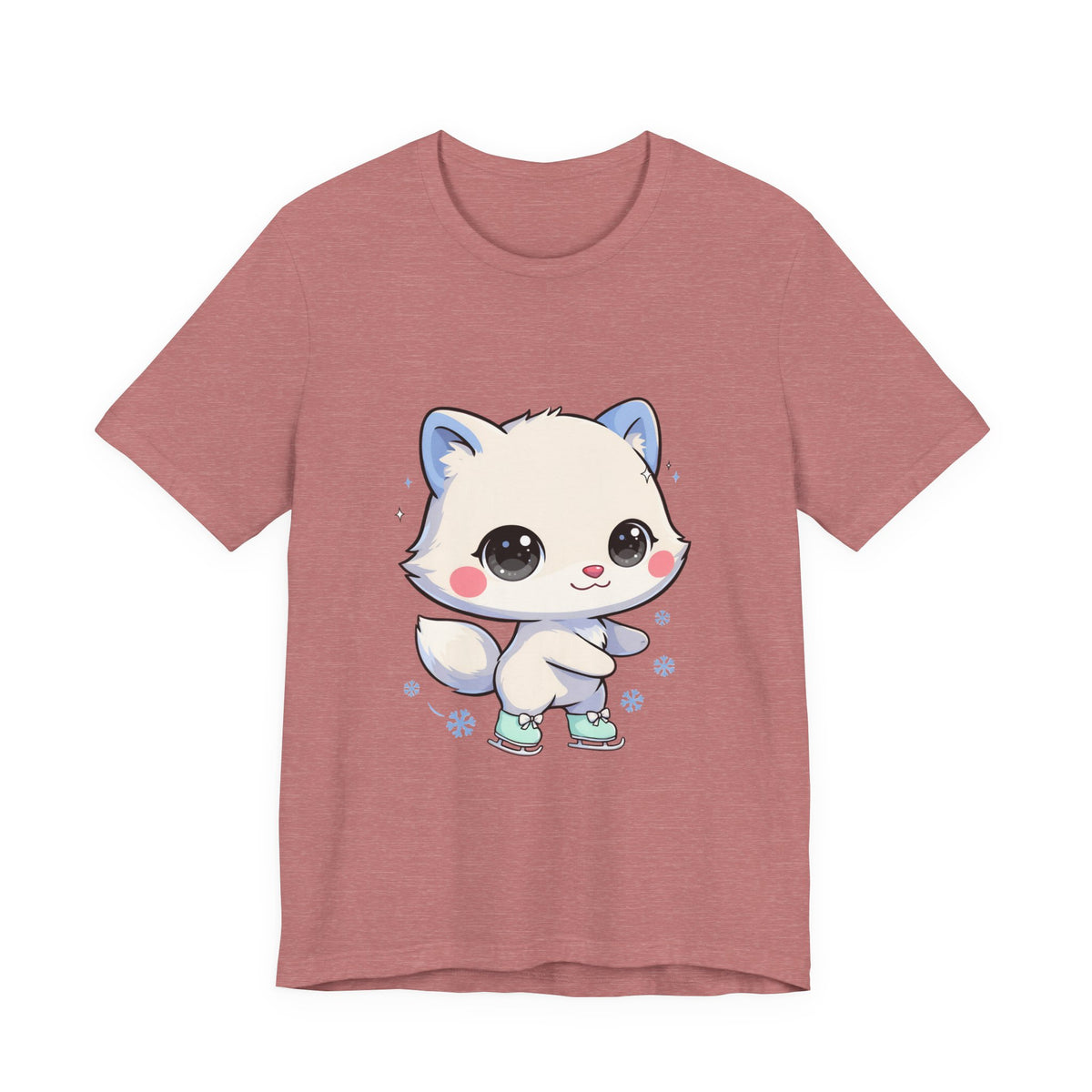 Kawaii Arctic Fox T-Shirt for Winter Gift Giving