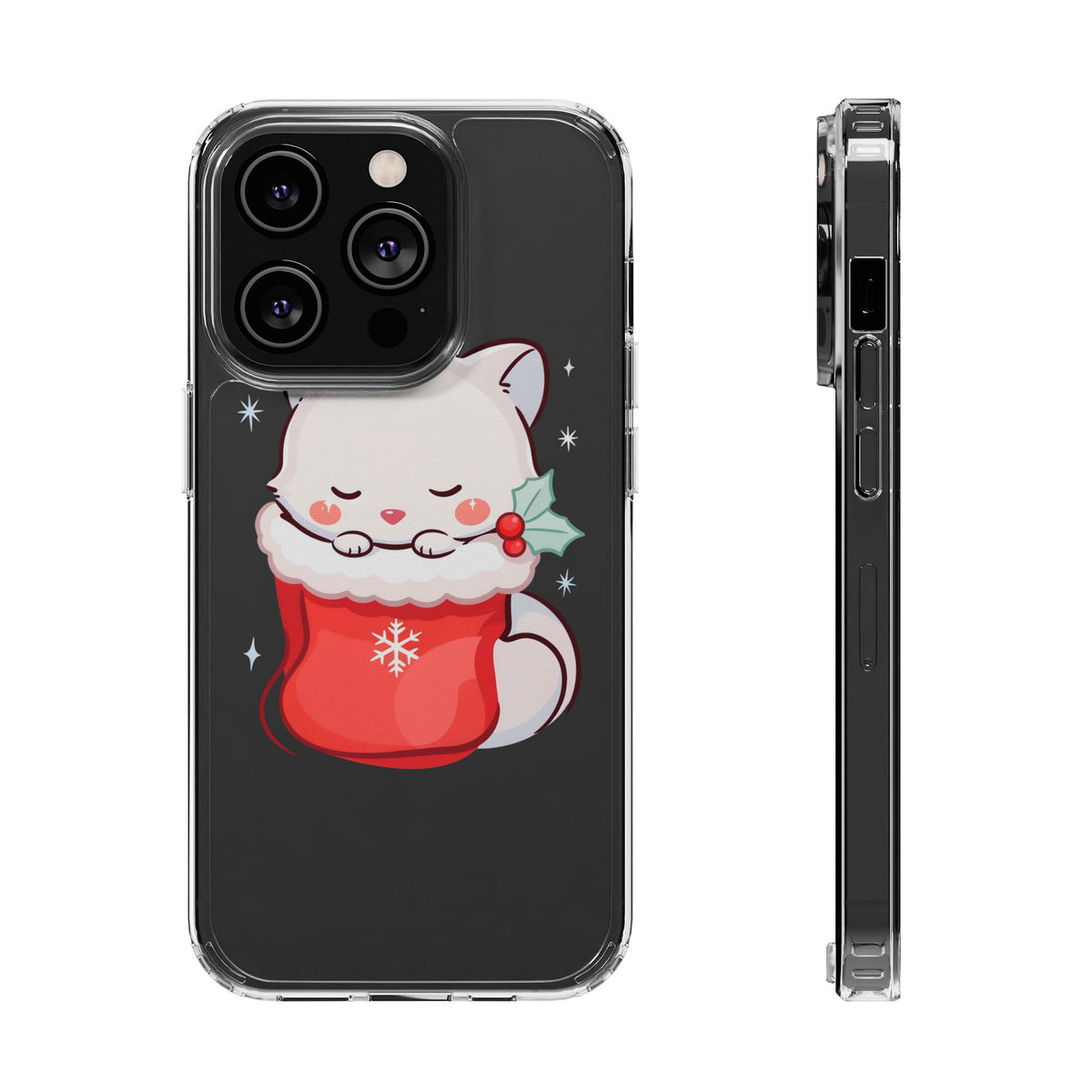 Christmas Fox Phone Case, Cute Holiday Stocking Gift