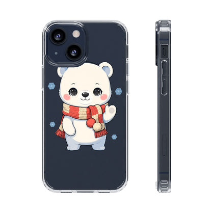 Kawaii Polar Bear Phone Case – Cozy Christmas Cub