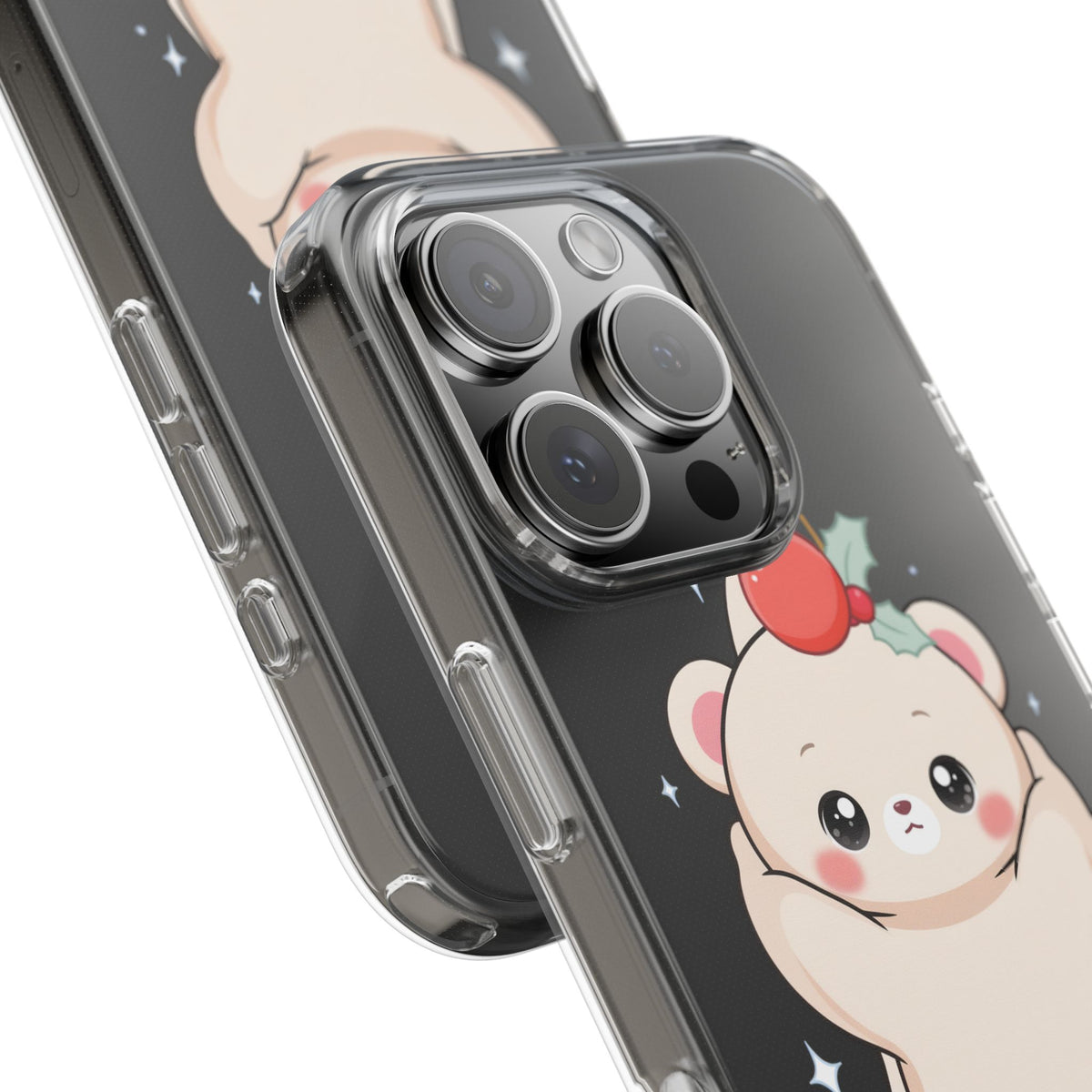 Kawaii Christmas Bear Phone Case for Cozy Holiday Days