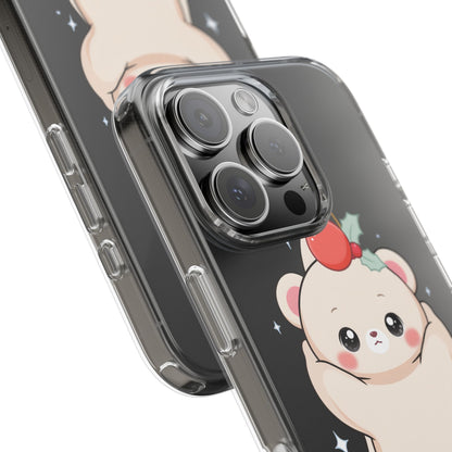 Kawaii Christmas Bear Phone Case for Cozy Holiday Days