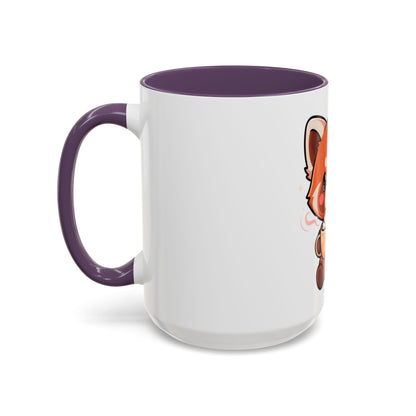 Red Panda Coffee Mug, Cute Latte Lover Accent Mug