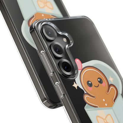 Gingerbread Man Phone Case – Kawaii Holiday Gift