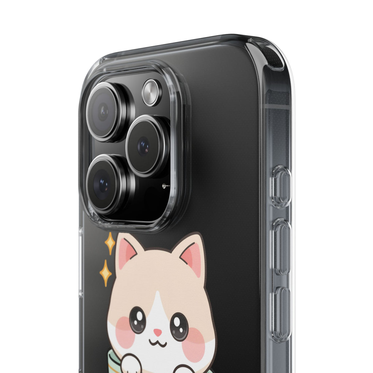 Kawaii Cat Phone Case, Cute Teacup Kitty Gift