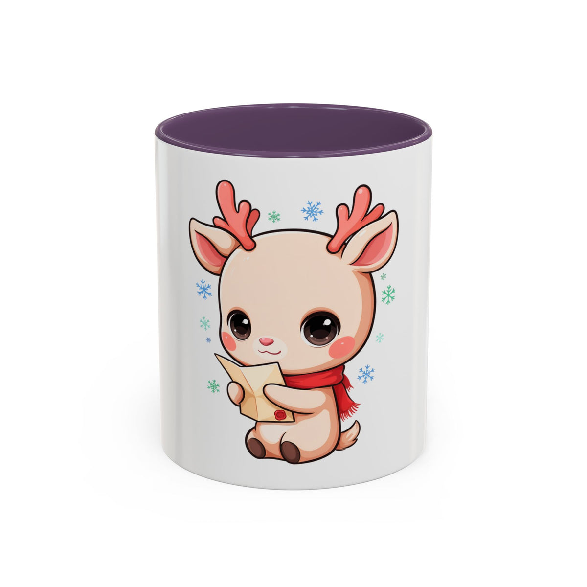 Christmas Reindeer Accent Coffee Mug for Cozy Holiday Mornings