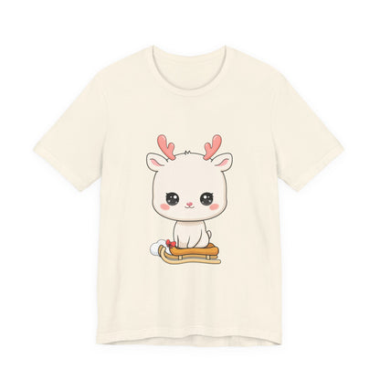 Kawaii Reindeer T-Shirt for Cozy Winter Days