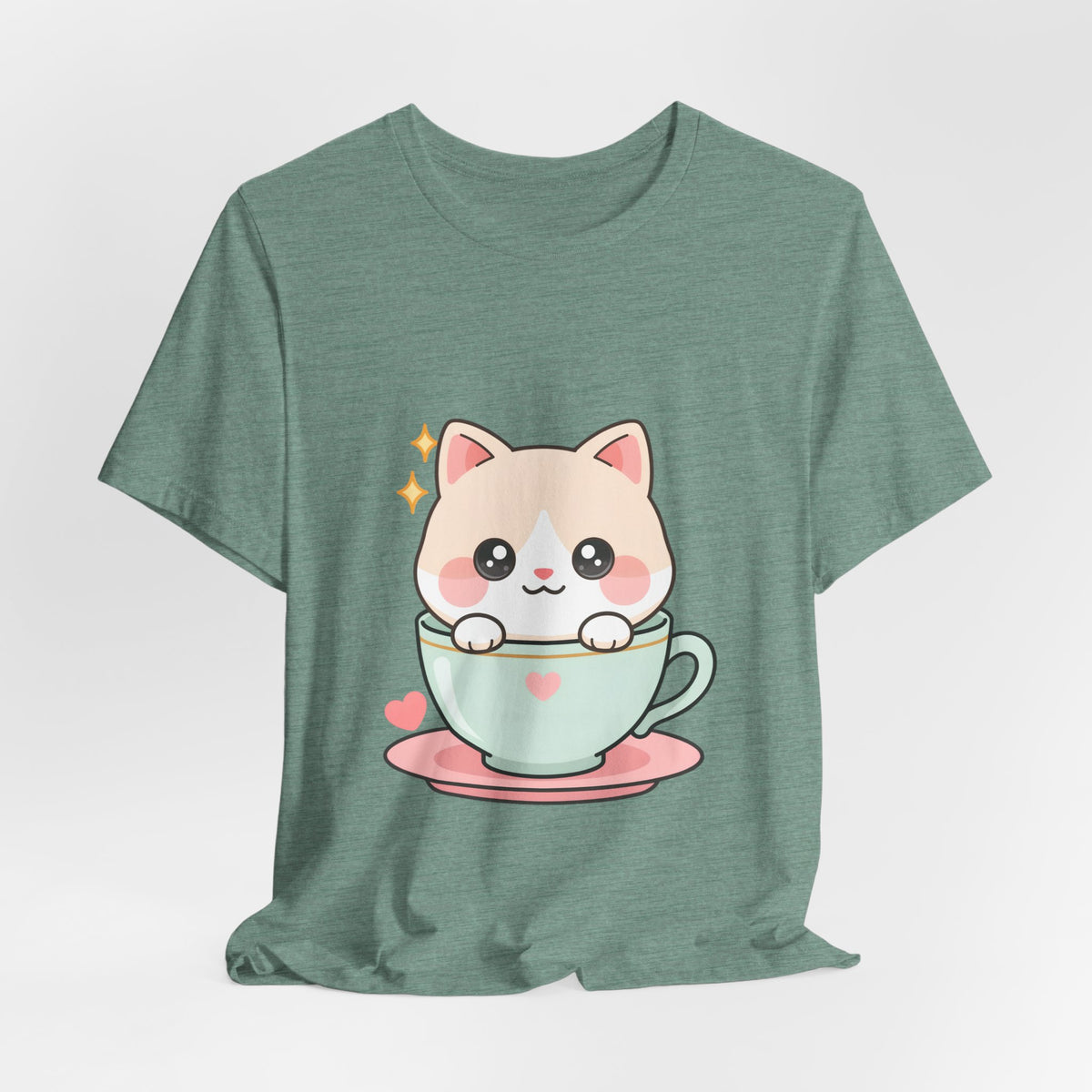 Kawaii Cat T-Shirt for Cute Cat and Chibi Art Fans
