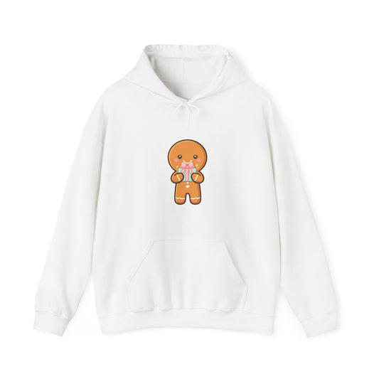 Gingerbread Gift Hoodie, Cute Christmas Unisex Sweatshirt