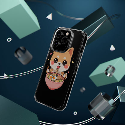 Kawaii Shiba Inu Ramen Clear Impact-Resistant Case