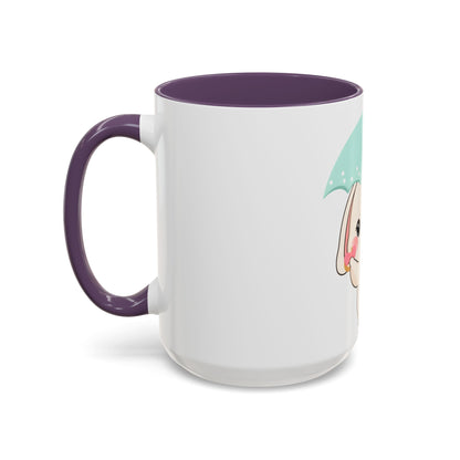 Kawaii Bunny Accent Coffee Mug for a Cheerful Desk