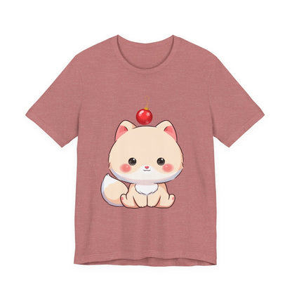Kawaii Arctic Fox Christmas T-Shirt for Holiday Fans