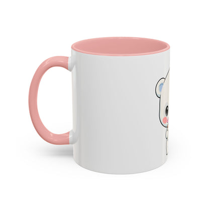 Kawaii Polar Bear Christmas Mug – Santa Letter Accent Mug
