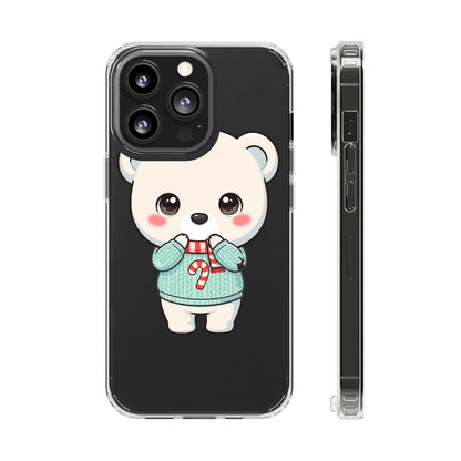 Kawaii Christmas Bear Phone Case for Holiday Season