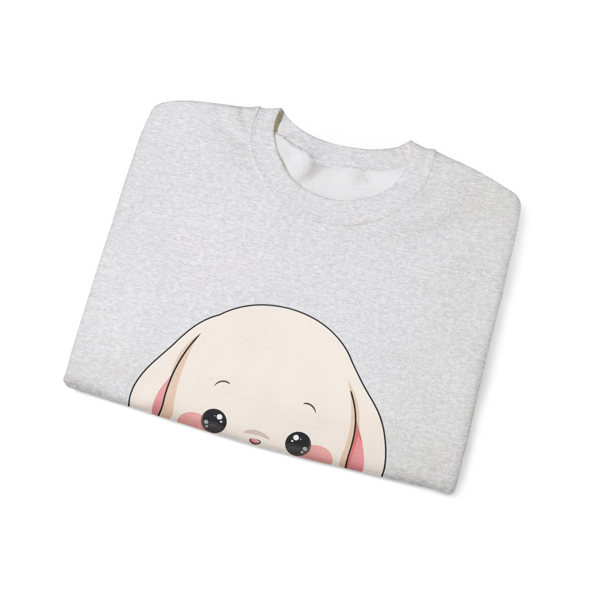 Kawaii Bunny Sweatshirt, Cute Ice Cream Chibi Rabbit