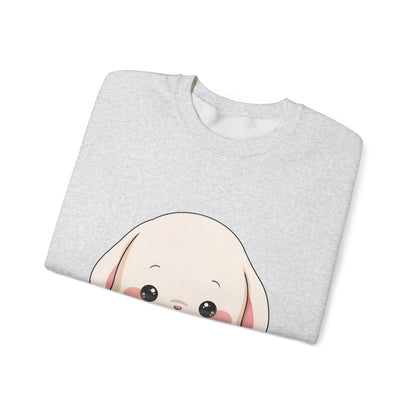 Kawaii Bunny Sweatshirt, Cute Ice Cream Chibi Rabbit