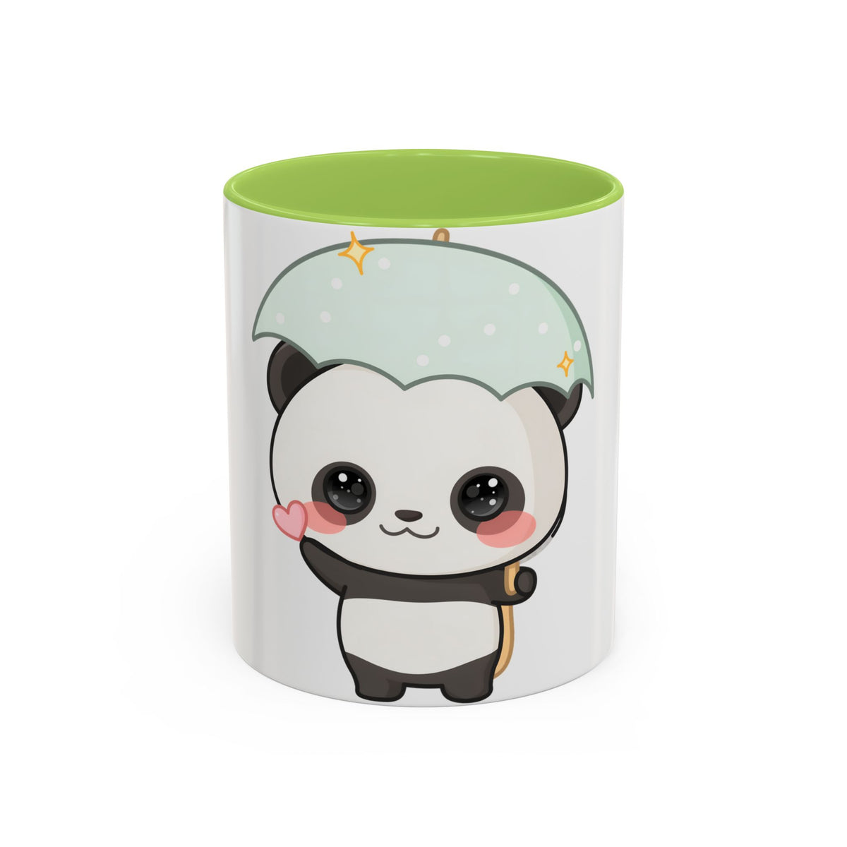Cute Panda Accent Coffee Mug for Rainy Day Sips