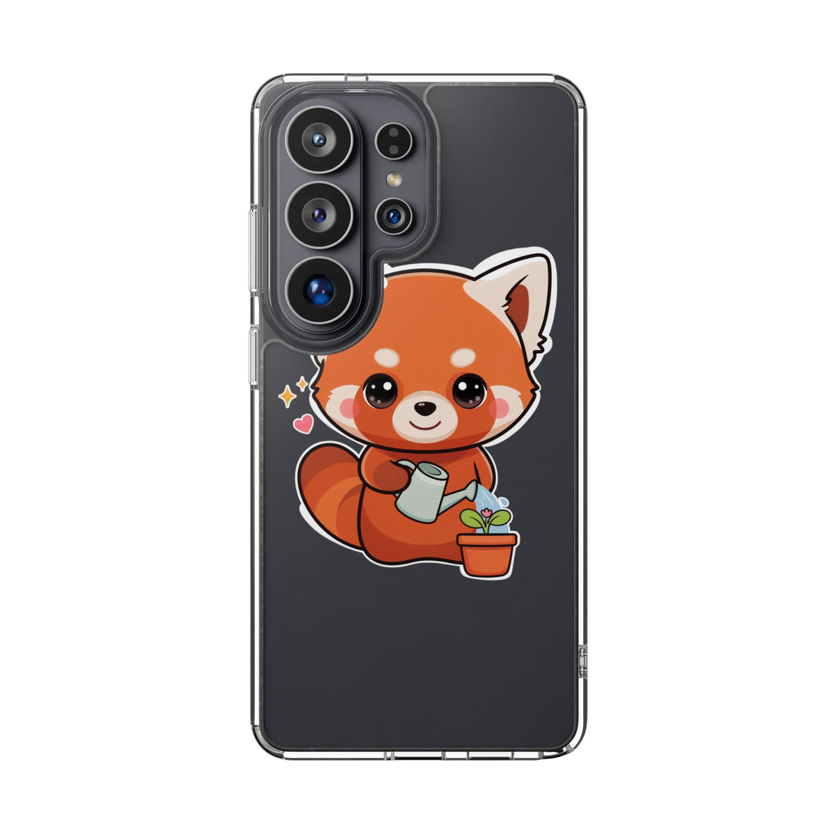 Red Panda Phone Case, Cute Plant Lover Gift