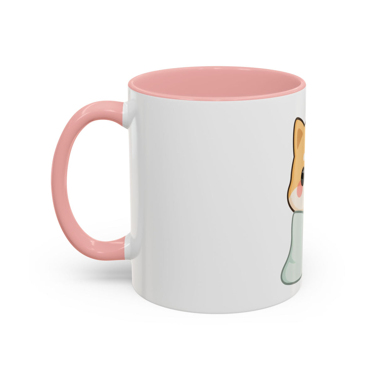 Kawaii Shiba Inu Accent Coffee Mug for Cozy Moments