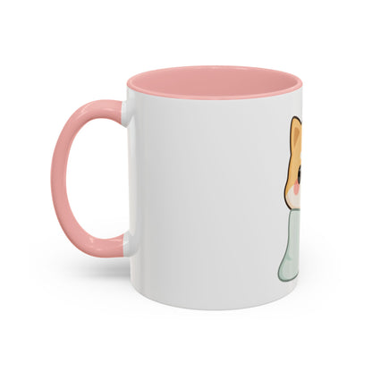 Kawaii Shiba Inu Accent Coffee Mug for Cozy Moments