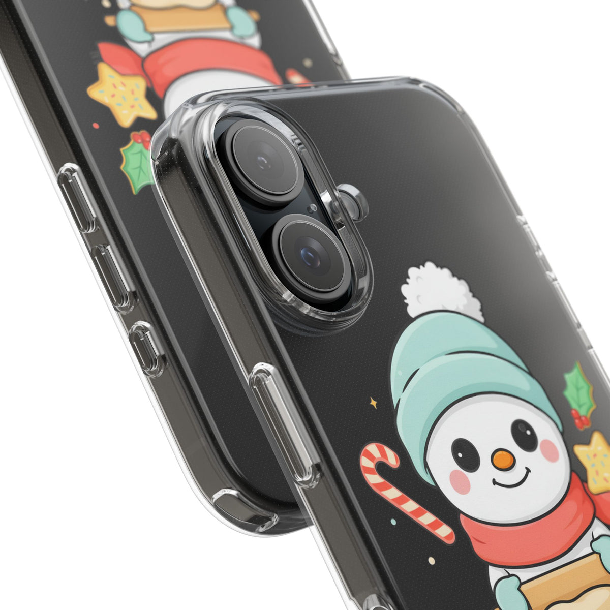 Christmas Snowman Phone Case, Cute Cookie Baker