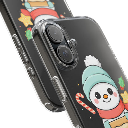 Christmas Snowman Phone Case, Cute Cookie Baker