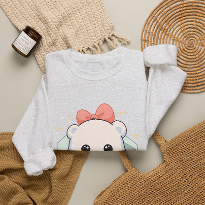 Kawaii Polar Bear Sweatshirt, Cute Gift Box Cub