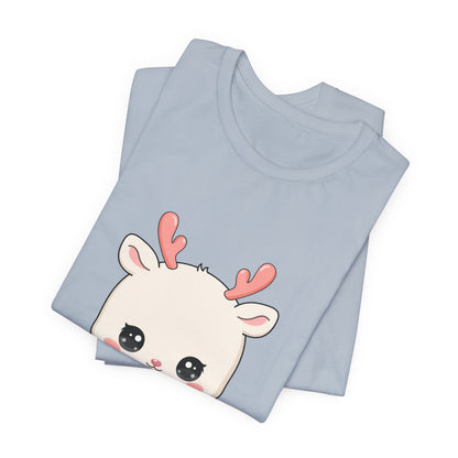 Kawaii Reindeer T-Shirt for Cozy Winter Days