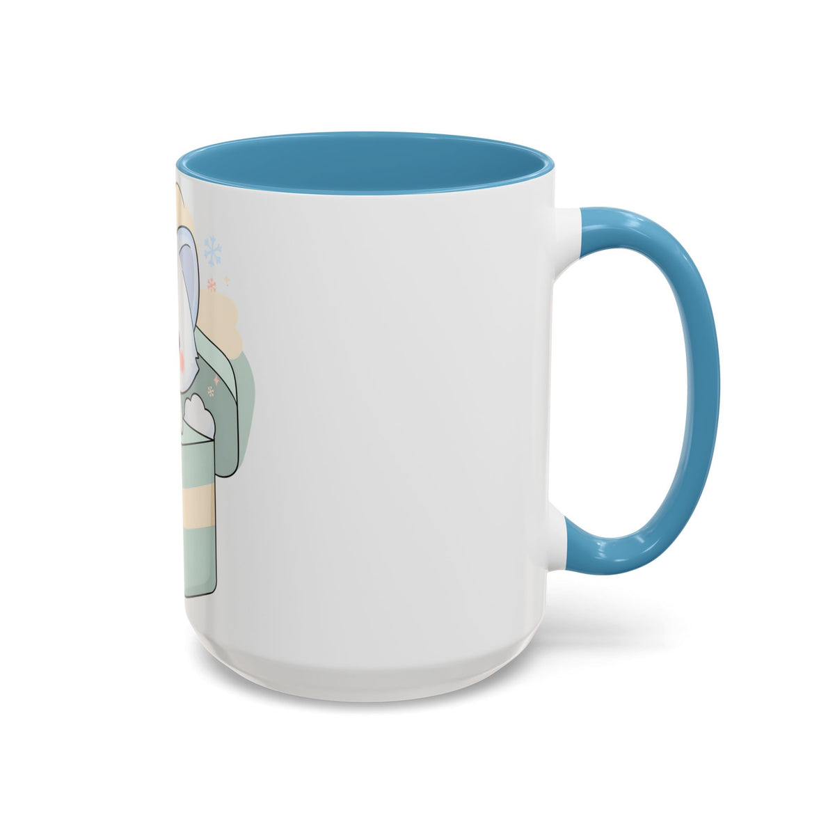 Kawaii Arctic Fox Mug, Cute Gift Box Accent Coffee Mug