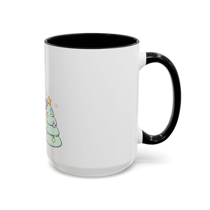 Kawaii Snowman Christmas Mug, Accent Coffee Mug