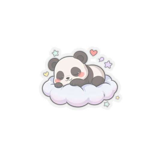 Sleeping Panda Kiss-Cut Sticker for Cozy Journal Moments