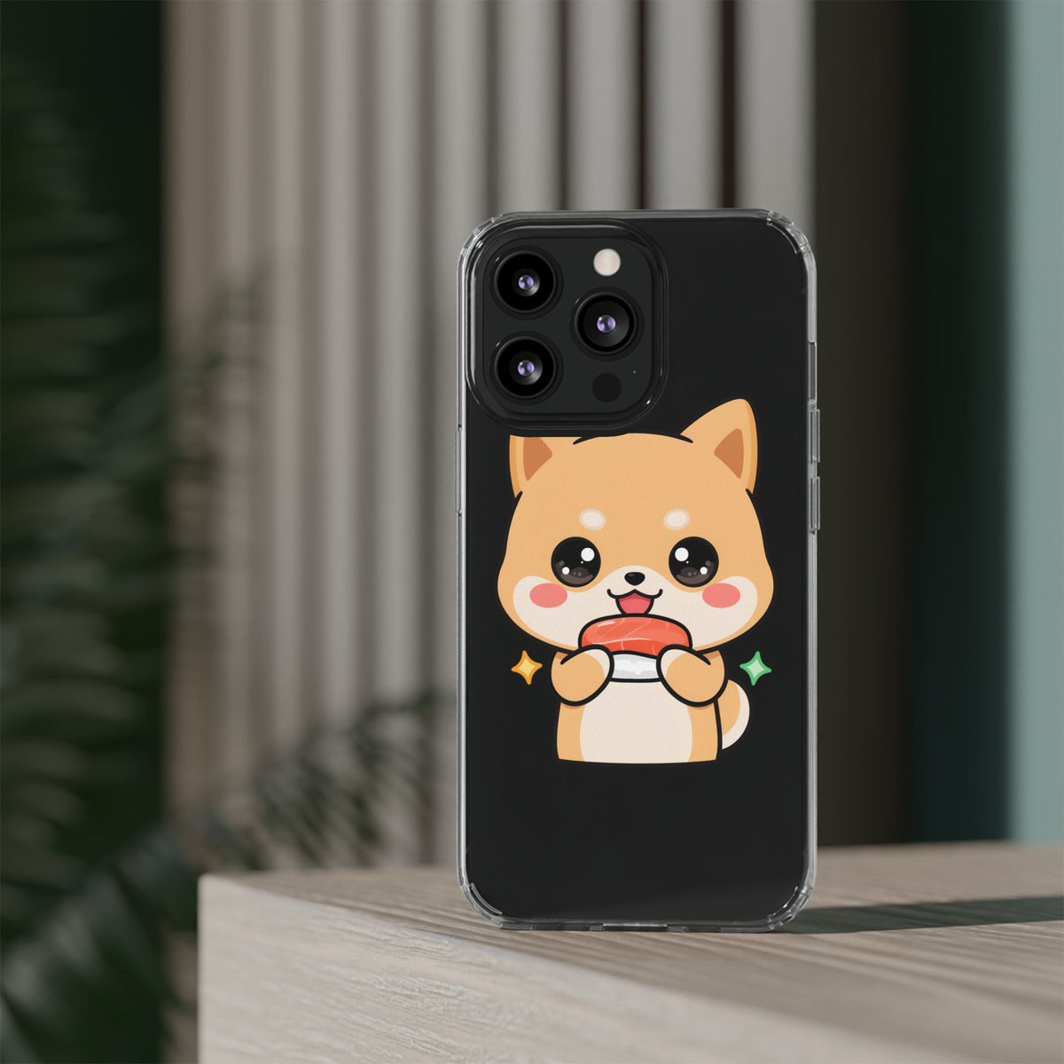 Kawaii Shiba Inu Phone Case for Sushi Lovers