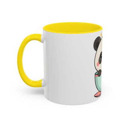 Kawaii Panda Accent Coffee Mug for Panda Lovers
