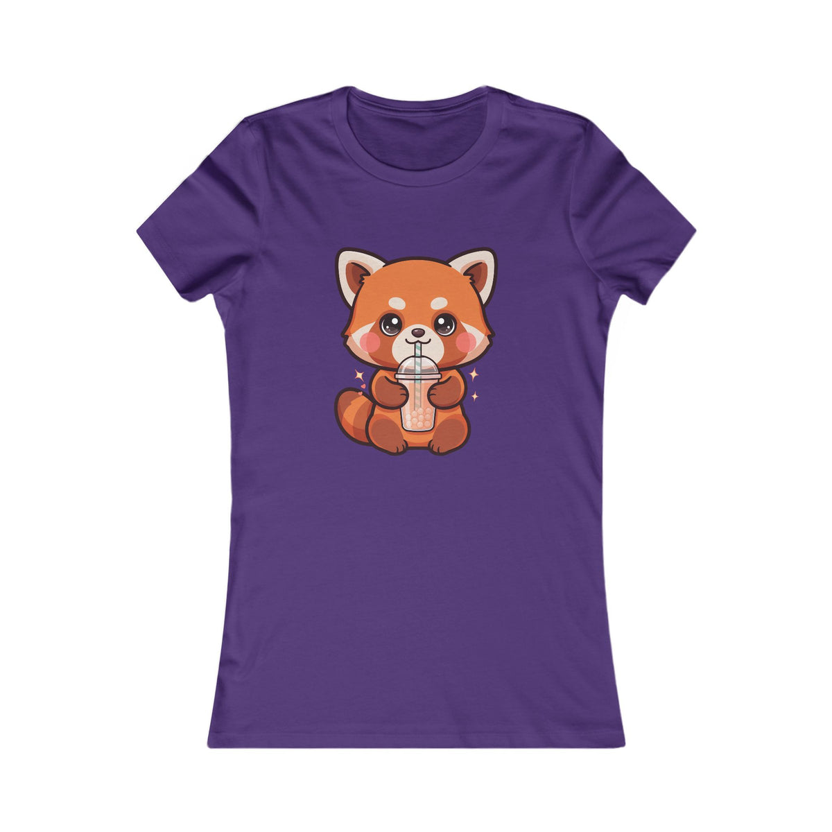 Kawaii Red Panda Bubble Tea Women's Tee