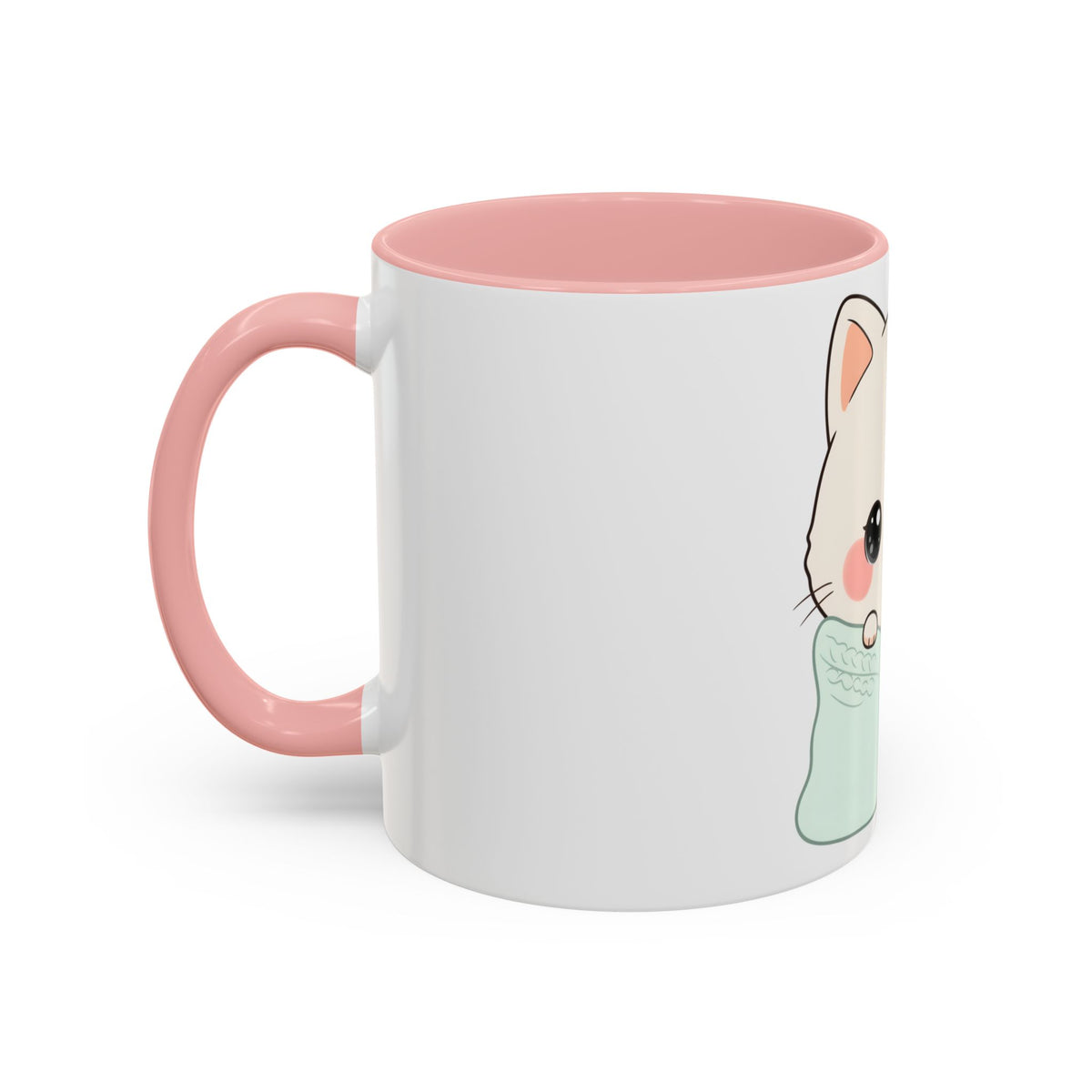 Cozy Cat Accent Mug for Kawaii Cat Lovers