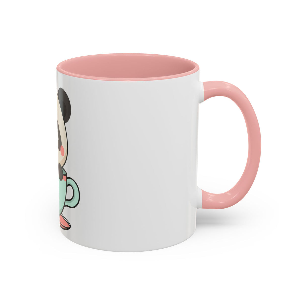 Kawaii Panda Accent Coffee Mug for Panda Lovers