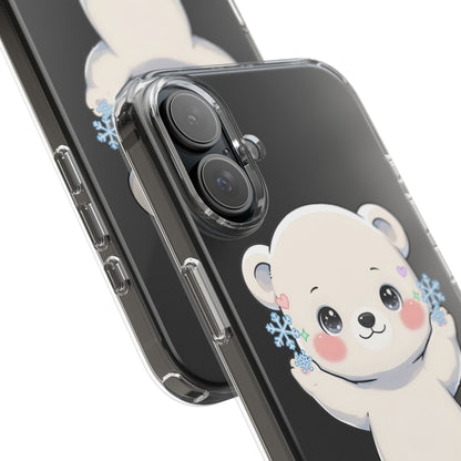 Kawaii Polar Bear Phone Case for a Cozy Winter Gift