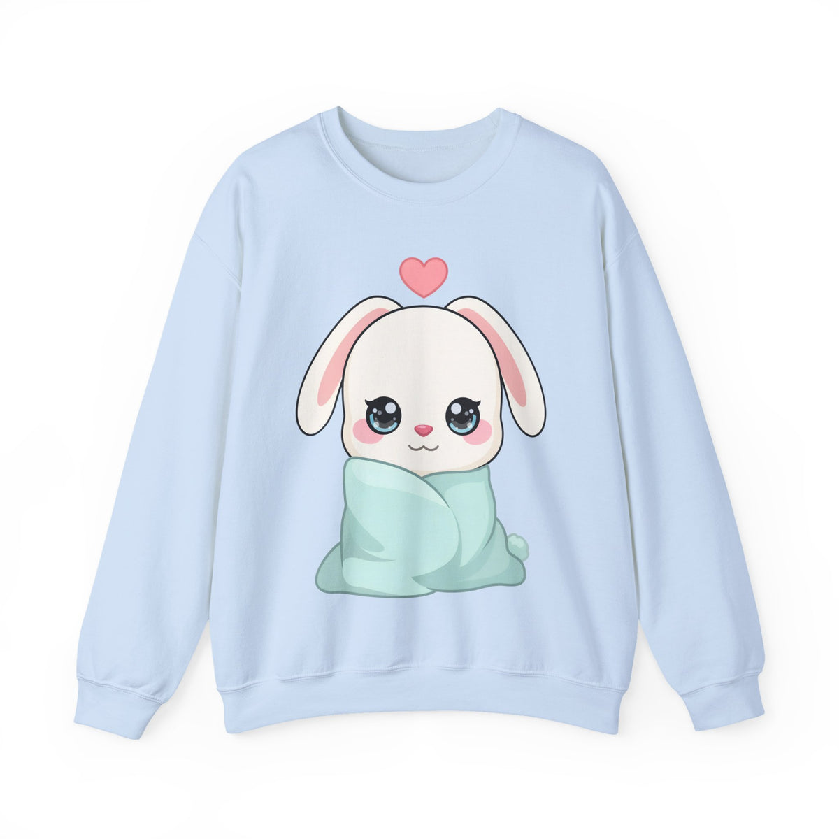 Kawaii Bunny Sweatshirt, Cozy Chibi Rabbit Crewneck