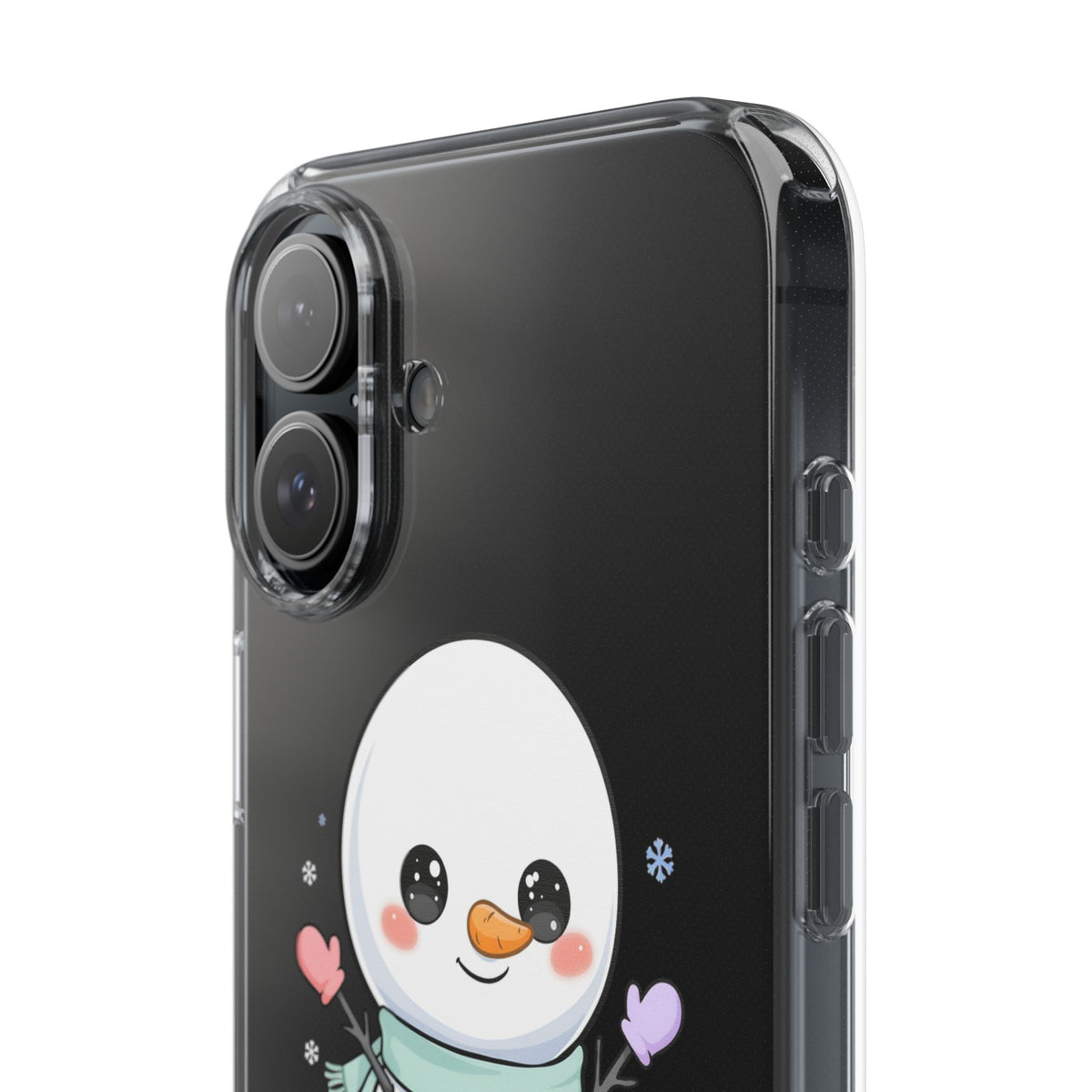 Kawaii Snowman Clear Impact-Resistant Case